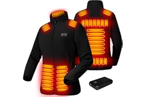 Panatude Heated Jackets for Women with Battery Pack Included(16000mAh) Polar Fleece Womens Heated Coat Hoodie for Winter