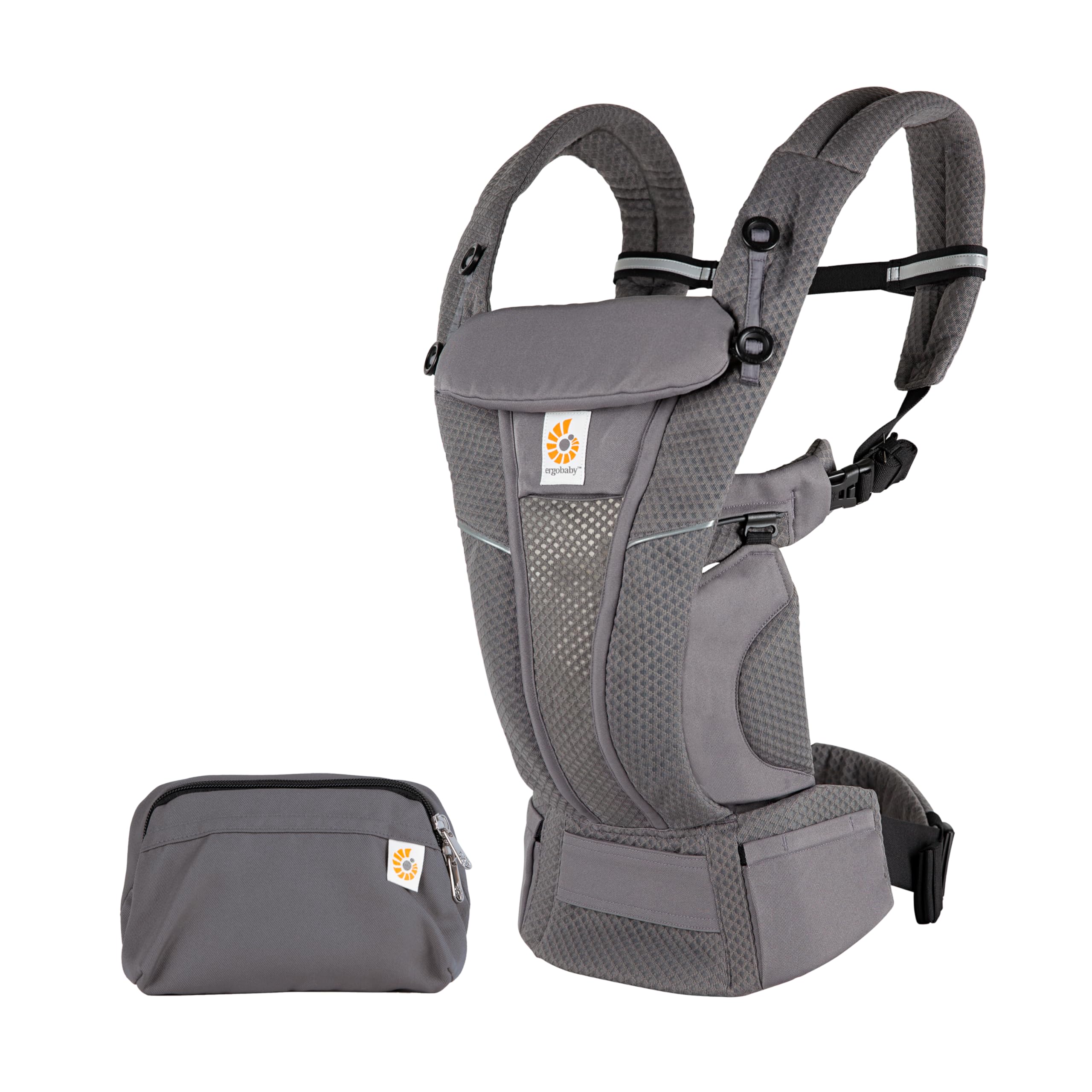 Ergobaby エルゴベビー 抱っこひも OMNI Breeze グラファイトグレー 0ヶ月から36ヶ月 メッシュ素材 通気性抜群 前向き抱き可能 新生児対応 だっこひも 出産準備 日本正規品 CREGBCZ360PGRAPH商品画像