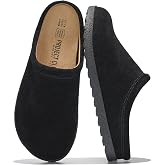 PROJECT CLOUD 100% Genuine Suede Clogs for Women &amp; Womens Mules | Womens Clogs with Genuine Leather Sock Lining &amp; Soft Insole Fall Shoes for Women 2026 - Non-Slip Mules for Women Footwear