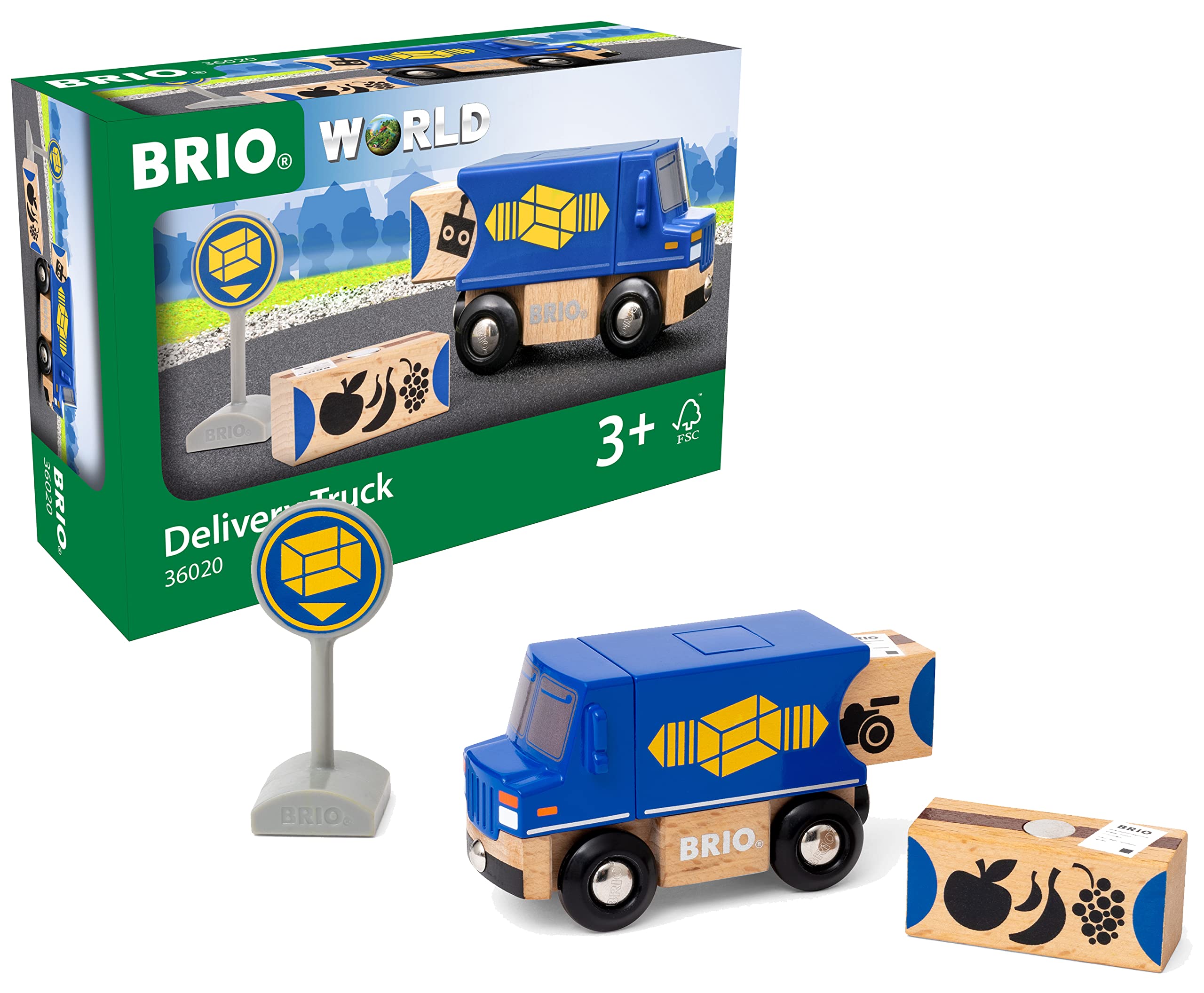 BRIO World Toy Delivery Van for Kids Age 3 Years Up - Railway Acccessories and Add Ons