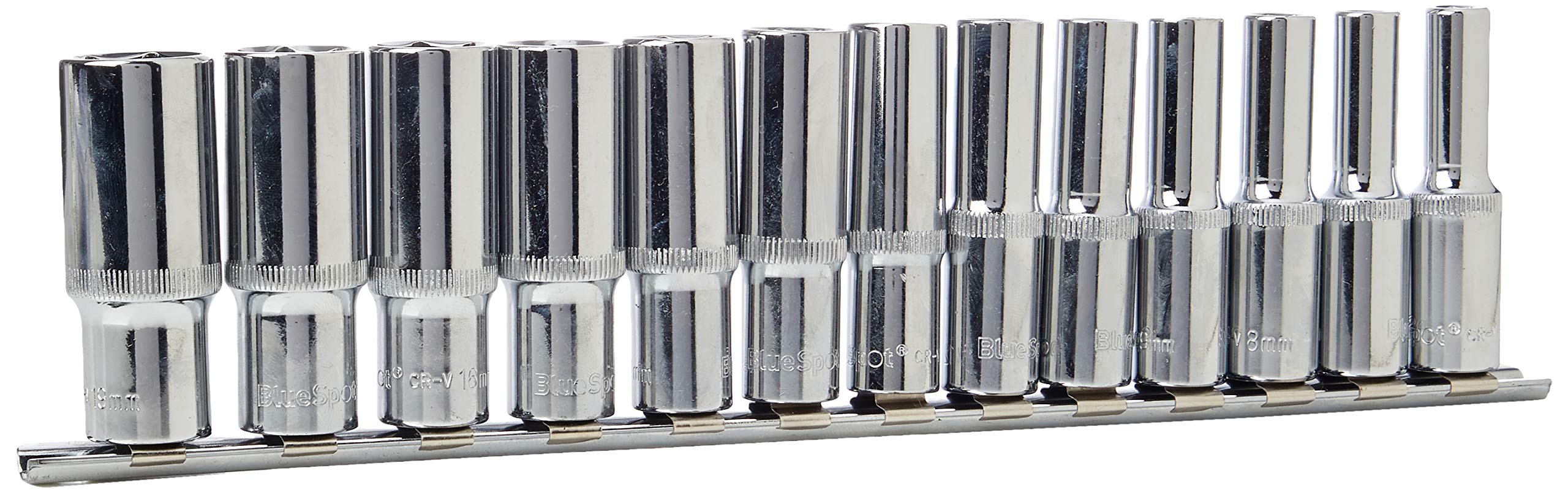 Blue Spot Tools 01542 13 Piece 3/8 Inch Deep Metric Sockets