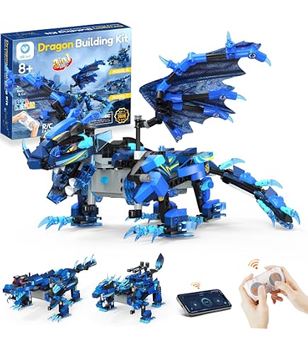 Amazon.com: Qihui Mechanical Master R/C Block Car 2-In-1-Blue