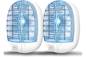 NYATNO Indoor Bug Zappers, Fly Traps for Indoors, Insect Traps for Home Mosquito Killer for Kids & Pets, Home, Kitchen, Bedroom, Baby Room, Office (2 Packs)