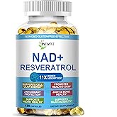 JINGYAT 11-in-1 NAD Supplement with Resveratrol, CoQ10, Quercetin, Collagen, Grape Seed for Cellular Energy, Mental Focus & Antioxidant Support - NAD Supplement for Women & Men, 120 Soft Capsules