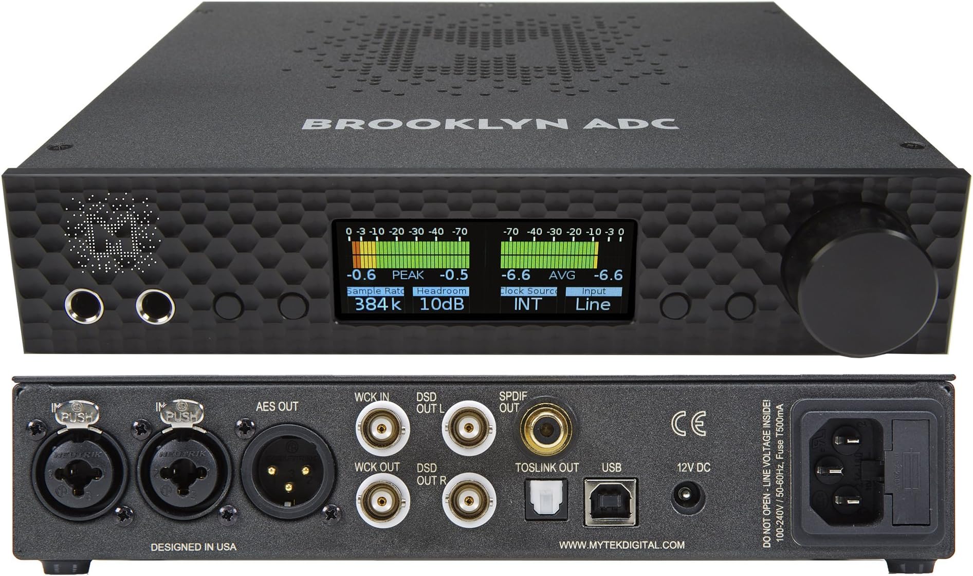 Mytek Brooklyn ADC/Analogue Digital Convertor (Black)