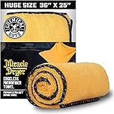 Chemical Guys Large Microfiber Drying Towel for Cars Trucks SUVs RVs and Motorcycles, Large 36 x 25 Inch Yellow Absorbent Exterior Drying Towel
