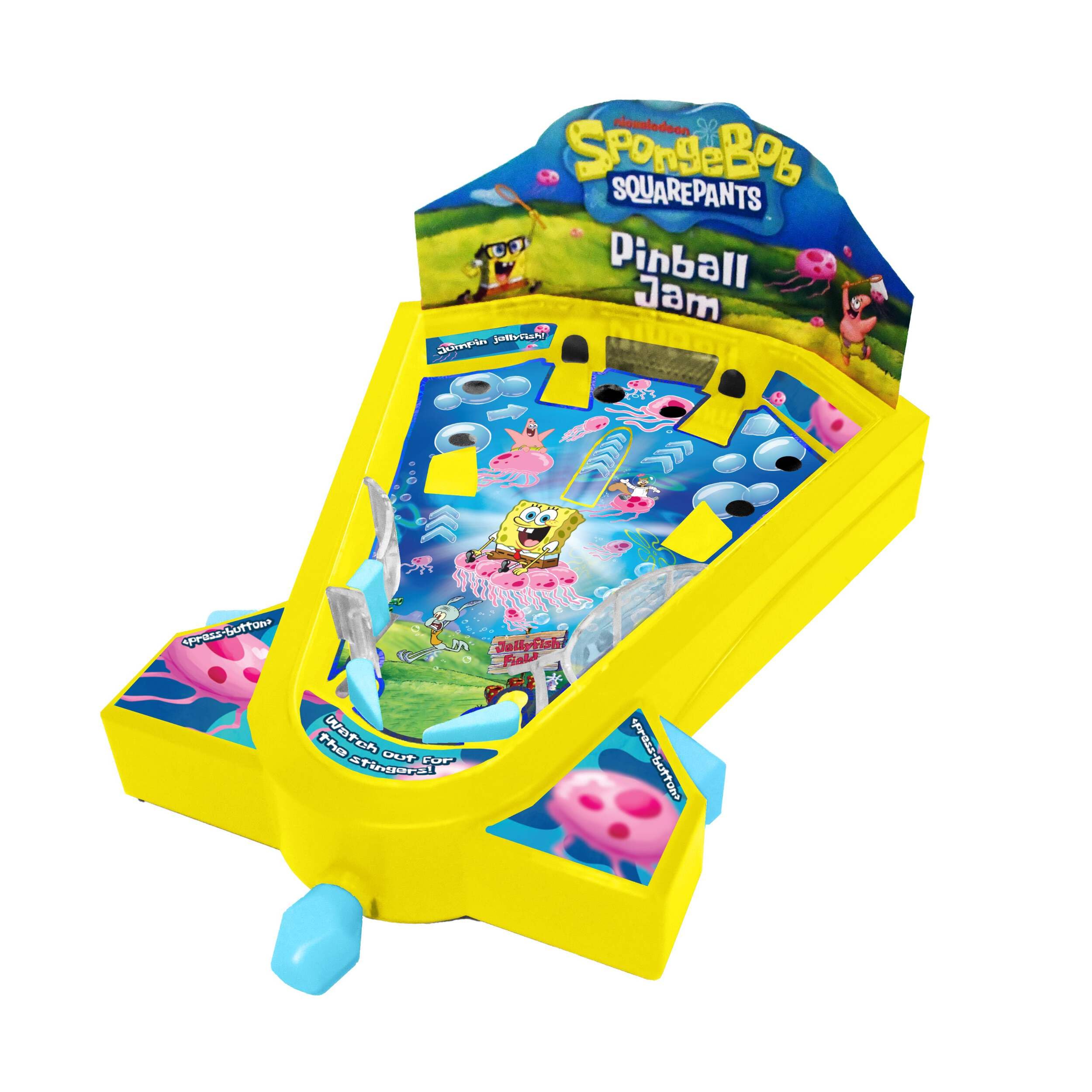 Photo 1 of Spongebob Squarepants Desktop Pinball Machine - Fun Arcade Game for Kids & Adults Ages 6+, Compact Tabletop Toy by Well Played