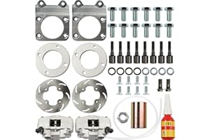 ATVMaster Front Disc Brake Conversion Kit, Fit for Fourtrax 300 4x4 TRX300FW | Fit for Rancher 350 4x4 TRX350FE/FM | Fit for Foreman 400/450 | Fit for Rubicon 500/600, OE ADV-NNB77, ADV-NNB35