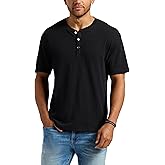 Buffalo David Bitton Mens Short Sleeve Slub Henley T-Shirt Regular Fit