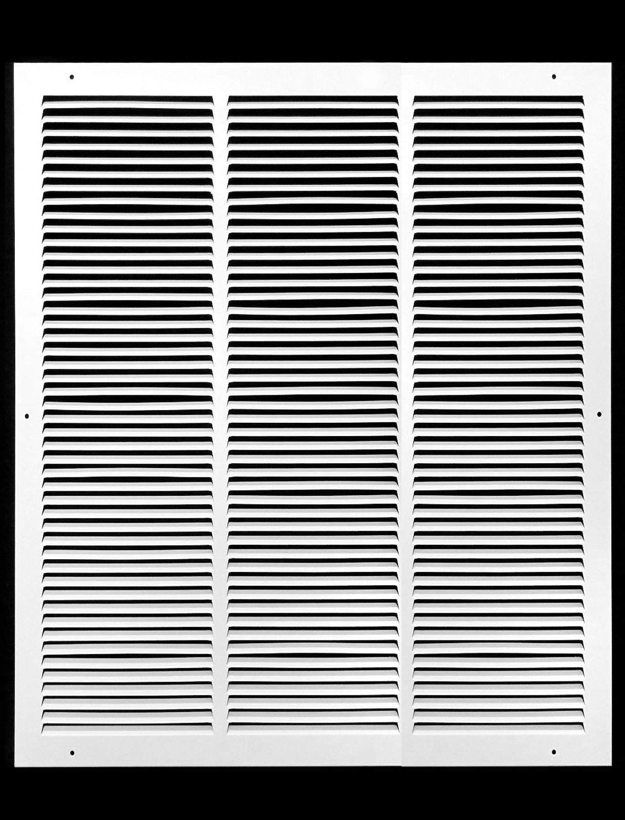 Photo 1 of 16" x 26" Return Air Grille - Sidewall and Ceiling - HVAC Vent Duct Cover Diffuser - [White] [Outer Dimensions: 17.75w X 27.75"h]