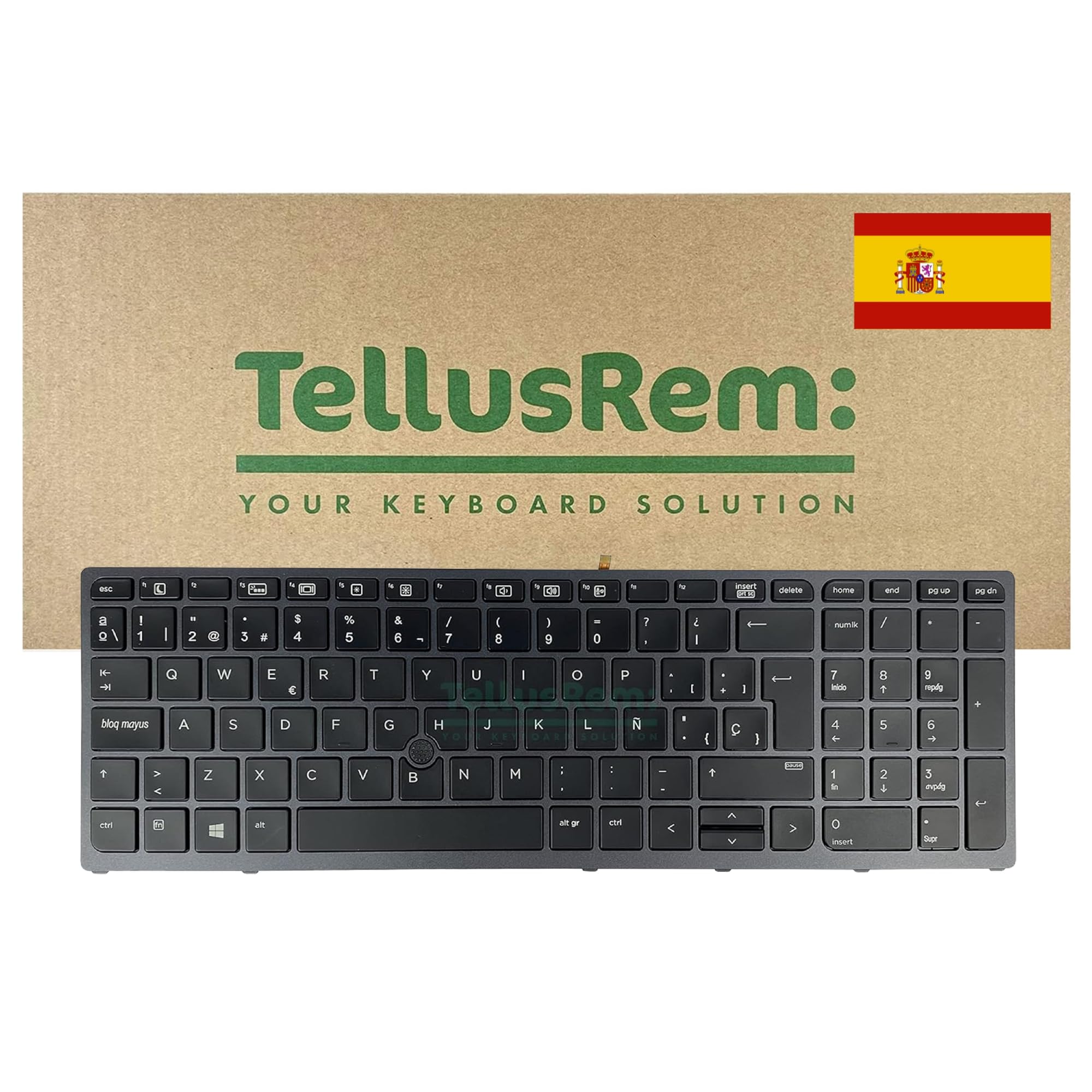 replacement Spanish backlit keyboard for HP