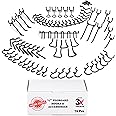 Extra Thick Black 1/4'' Pegboard Hooks for Hanging Tools, Set of 70 Pieces 1/4'' Black Peg Board Accessories Peg Hooks, Peg Board Attachments for Tools Organization