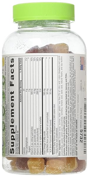 VITAFUSION OMEGA 3 GUMMY SIZE 120CT VITAFUSION OMEGA 3 EPA & DHA GUMMY VITAMINS ASST FLAVORS 120CT