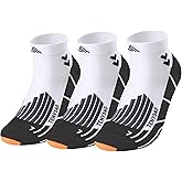 TENYSAF Mens Compression Socks for Running: Anti-Blister Ankle Socks 3 Pairs Athletic Socks for Runners Outdoor Hiking 2026