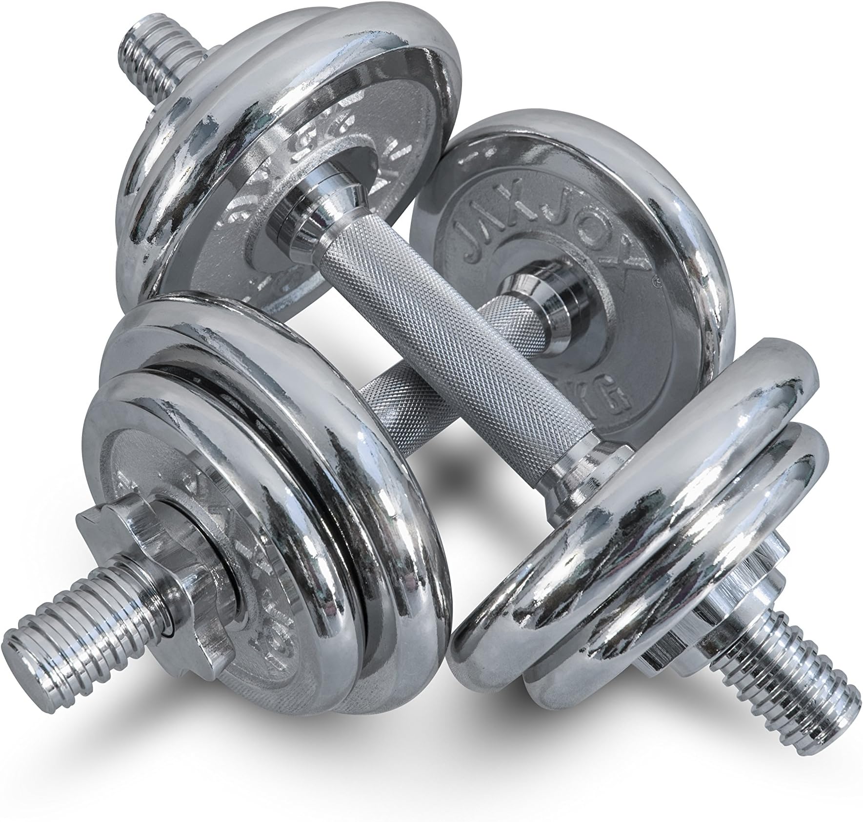 JAXJOX® Chrome Weight Set 20kg Pair of Dumbbells