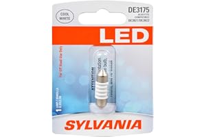 SYLVANIA - DE3175 31mm Festoon LED White Mini Bulb - Bright LED Bulb, Ideal for Interior Lighting - Map, Dome, Cargo and License Plate (Contains 1 Bulb)