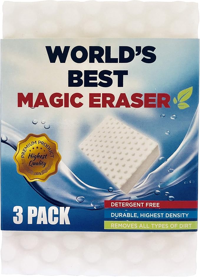 HIGH Density Magic Eraser Sponges for Cleaning Durable Detergent Free