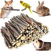 WYOMER 2lb Small Apple Sticks for Small Animals | Organic Orchard Molar Wood Treats &amp; Boredom Reliever Chew Toys for Rabbits, Chinchillas &amp; Hamsters