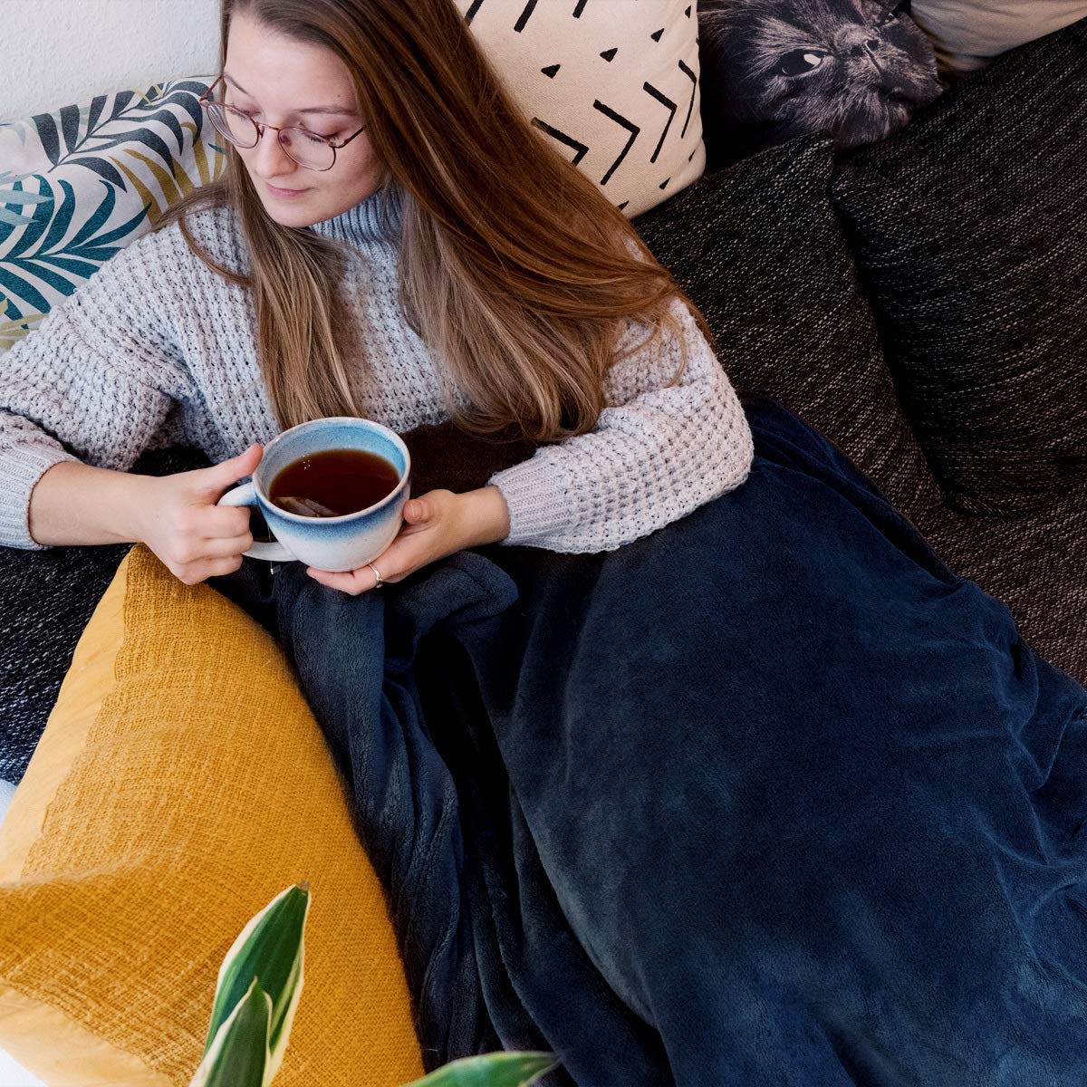 Navaris XXL Elektrische Wärme Heizdecke Kuschelige Bett ...