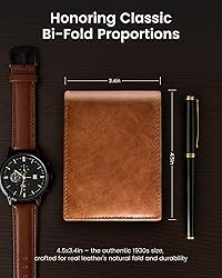 Genuine Leather Wallet for Men - Top Grain & RFID