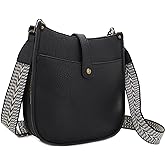 JESSIE & JAMES | Chelsea Concealed Carry Crossbody bag, Lock and Key HoboPurse with Wide Webbing Shoulder Strap