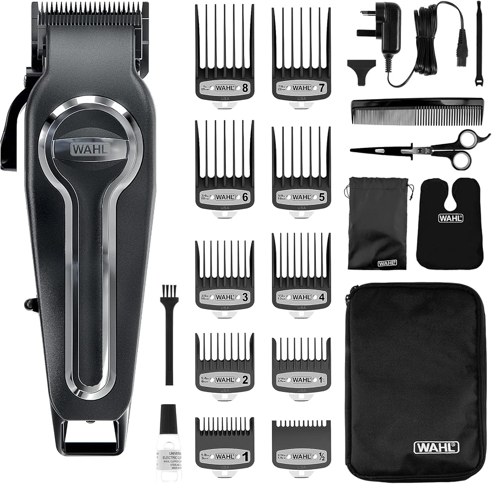 Wahl Elite Pro Cordless Hair Clipper High-Performance Kit Black