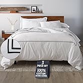 Ella Jayne Duvet Cover Queen Size (3 Pieces), 100% Cotton Percale, Full/Queen, Soft, Breathable & Lightweight, Including Duvet Cover (1 Piece) 90 x 90 Inches with 2 Pillow Shams (Black Design)