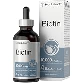 Horb&auml;ach Biotin Liquid Drops 10000mcg | 4 fl oz | Berry Flavor | Vegetarian, Non-GMO &amp; Gluten Free Supplement