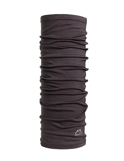 Merino Wool Ski Neck Gaiter for Women and Men (Grey Shades) Amazon.in