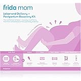 Frida Mom Hospital Packing Kit for Labor, Delivery, & Postpartum | Nursing Gown, Socks, Peri Bottle, Disposable Underwear, Ic
