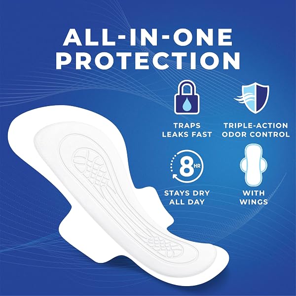 STAYFREE ULTRA THIN OVERNIGHT PADS WITH WINGS, FOR WOMEN, RELIABLE PROTECTION AND ABSORBENCY OF FEMININE MOISTURE, LEAKS AND PERIODS, 40 COUNT – PACK OF 3