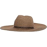 San Diego Hat Company Unisex Ultrabraid Sun Hat, Large Brim Beach Hat, Coffee