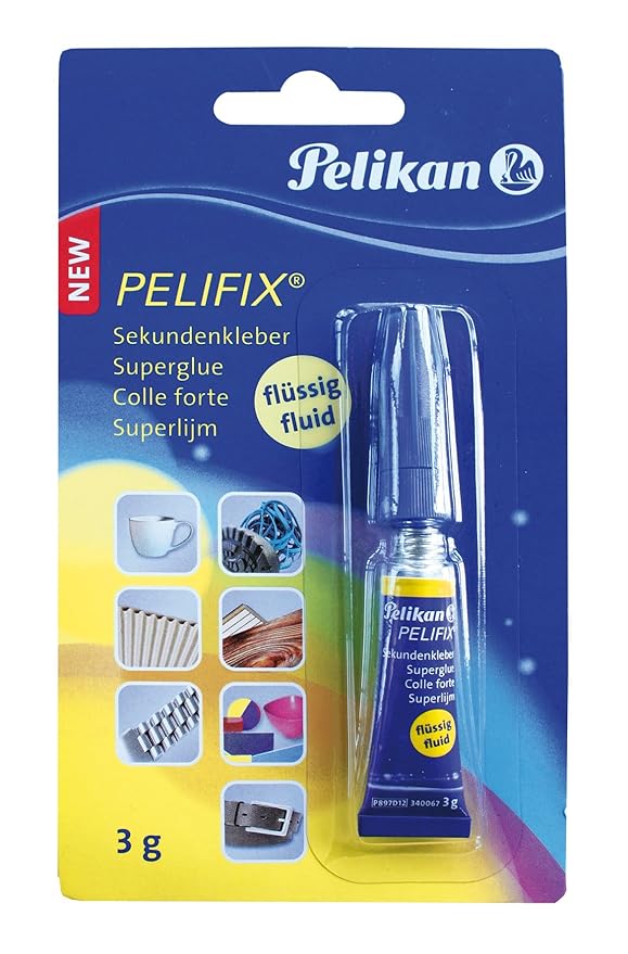 Pelikan P897 Sekundenkleber, flüssig, schnelltrocknend, 3 g, glasklar