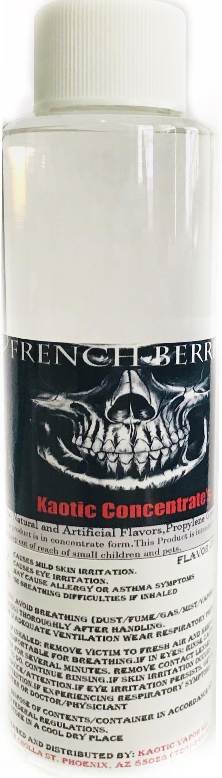 Kaotic Flavor Concentrate's, Food Grade, USA 4 oz Bottle (French Berries)