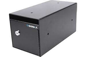 Barska Key Lock Depository Drop Safe – Steel Lock Box with Drop Slot, Anti-Fishing Baffle, for Cash, Receipts, Keys & Valuables – Ideal for Business & Office Use