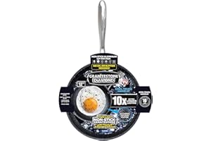 GRANITESTONE Cookware Nonstick Frying Pan, 12” Nonstick Pan for Cooking & Frying, Mineral Enforced Egg Pan with Stay Cool Handles, Dishwasher Safe Cooking Pan with No Warp Technology, 100% PFOA Free
