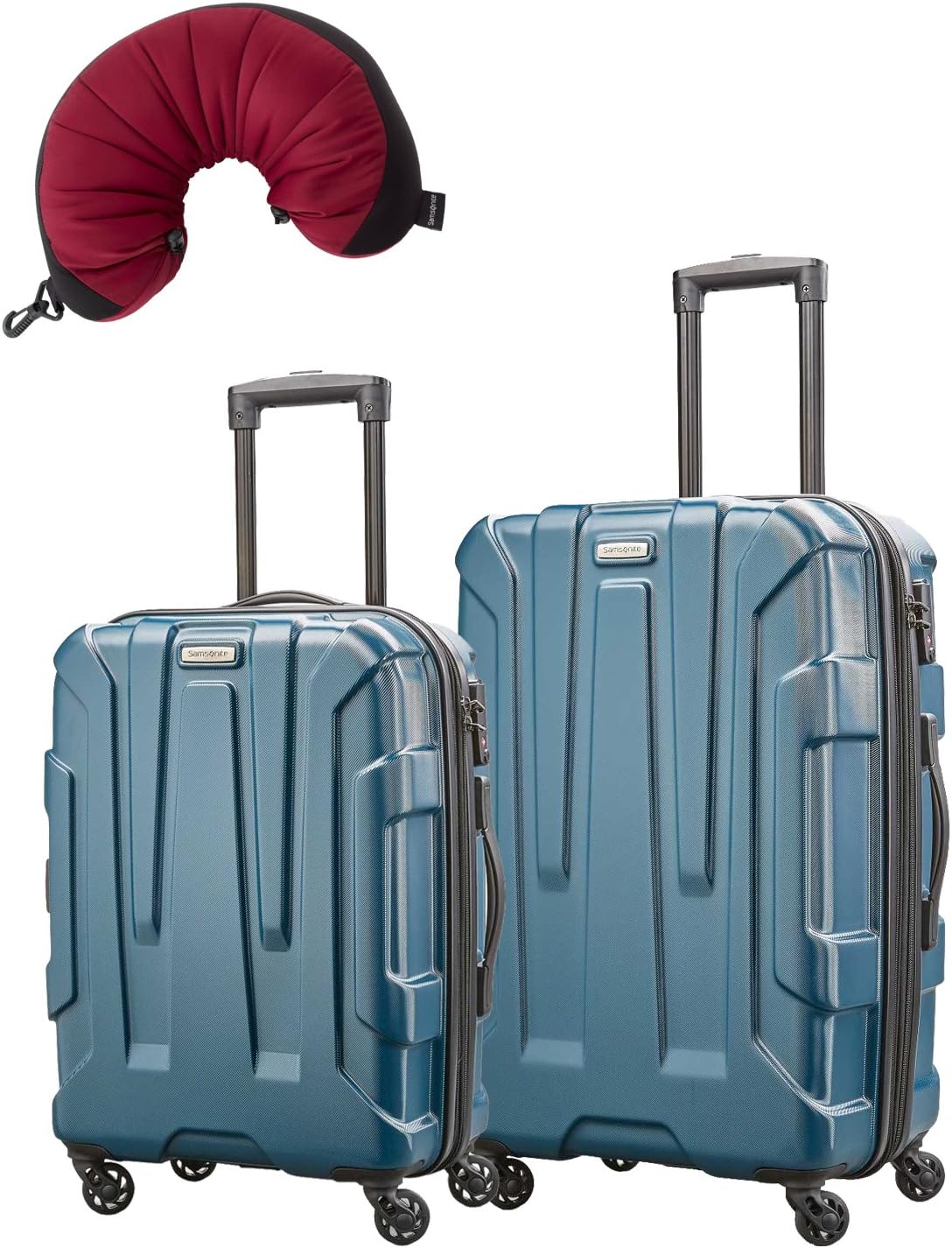 Samsonite Centric 3 Piece Bundle 20", 24", Travel Pillow