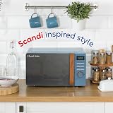 Russell Hobbs RHMD714BL 17 L 700 W Microwave Scandi Blue Wood Handle view 3