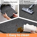 SAFRI Grey Barrier Mat Heavy Duty Indoor Outdoor Dirt Trapper 60x120cm view 6