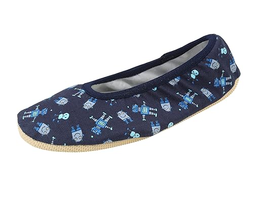YUMP YUMPZ Frecher Roboter #4plus - Turnschläppchen Aus Deutschland Gymnastikschuhe/Saalturnschuhe/Ballettschuhe/Flats – Für 