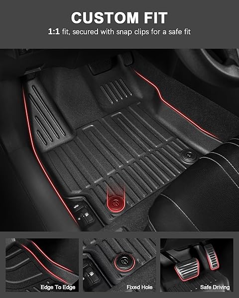 FOR TOYOTA COROLLA FLOOR MATS AND CARGO LINER 2020-2026 – ALL WEATHER FLOOR MATS AND TRUNK MAT FOR TOYOTA COROLLA/COROLLA HYBRID SEDAN (NOT FIT COROLLA CROSS/HATCHBACK) 2025 2024 2023 2022 2021 2020