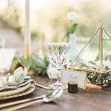 THE TWIDDLERS 50 Wooden Table Card Holders Rustic Pine Stand view 5