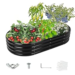 YSEJOMP 60X32X12 Inches Oval Galvanized Metal
