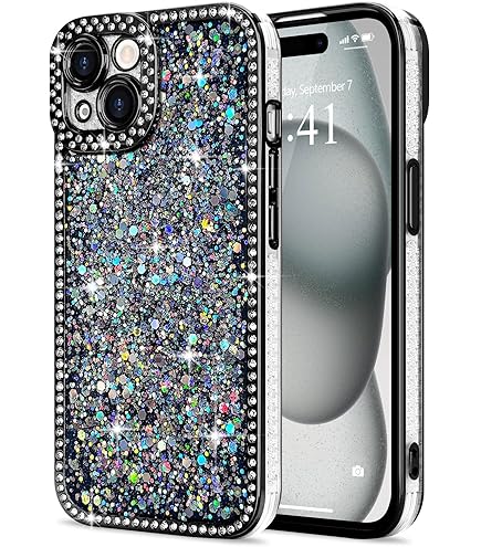 Amazon.com: Swarovski High Smartphone Case for iPhone 15, Black