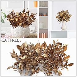 CATTREE Artificial Golden Plants for Christmas
