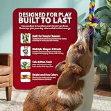 ZENO 10 Pack Dog Toys Indestructible Rope Ball Tug Set 100% Cotton view 6