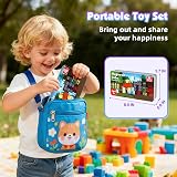 ToyUnited Magnetic Blocks 45Pcs Travel STEM Toys with Magnetic Box view 3