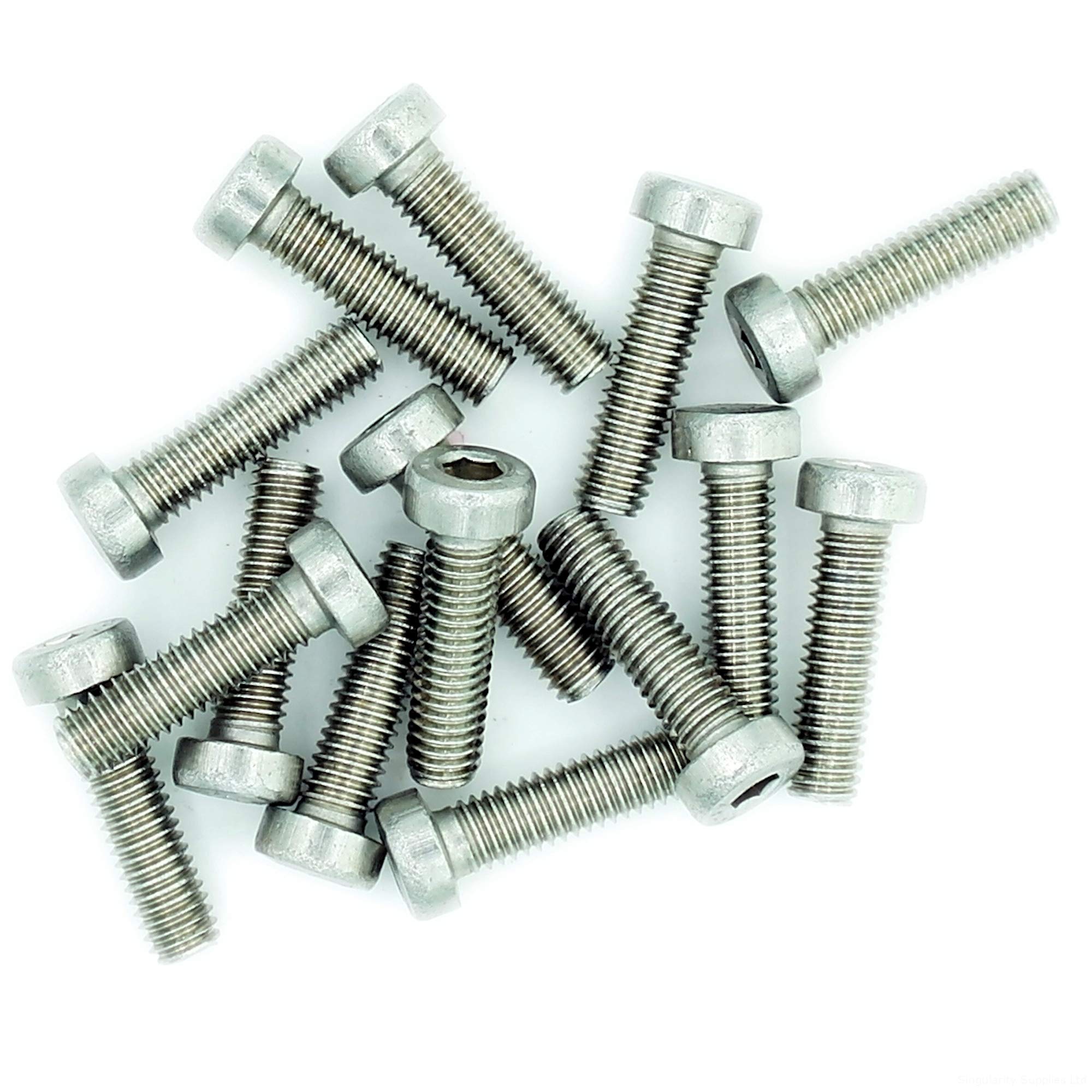 M3 (3mm x 35mm) Hex Socket Cap Screw (Bolt) (Low Head) - Stainless Steel (A2) (Pack of 20)