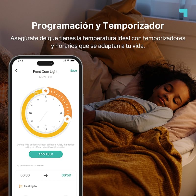 Kasa KE100 Kit - Termostato Inteligente WiFi, termostato, conexión Estable