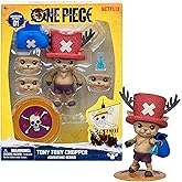 One Piece Tony Tony Chopper 4-Inch Action Figure, 6 Accessories | 16 points of articulation, 3 swappable faces, medical bag &amp; berry coin base; One Piece toy for fans